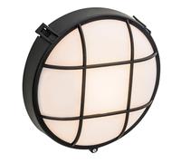 FORLIGHT Lámpara de Pared Exterior E27 Negro - Iluminación de Jardín Resistente al Agua, Diseño Moderno para Terraza y Balcón, Compatible con Bombillas LED, Fácil Instalación