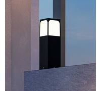 Forlight lámpara sobremuro Veta, altura 30 cm, negro, aluminio