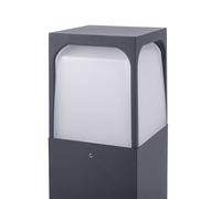 Forlight lámpara sobremuro Veta, altura 50 cm, negro, aluminio