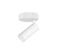 FORLIGHT Logos Single - Foco Proyector LED Blanco Cálido 3000K para Techo o Pared. Foco de Techo Orientable LED 3.7W y 282lm. Color Blanco