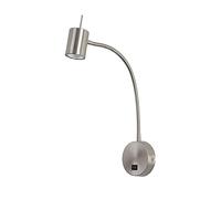 FORLIGHT Luz de Lectura GU10 7W Níquel Satinado - Iluminación Interior Eficiente para Hogar y Oficina, Diseño Moderno y Elegante, Ahorro Energético, Fácil Instalación