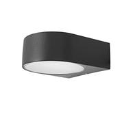 FORLIGHT Mayor - Aplique de Pared Exterior E27, Iluminación hacia Arriba y Abajo, Aplique Exterior con IP44 para Terrazas y Jardines, Color Gris Urbano