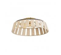 Forlight mim - ventilador de techo con lámpara led sin aspas con pantalla de cuerda trenzada 6 velocidades luz regulable