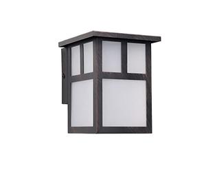 FORLIGHT Osaka Aplique de Pared Exterior Rústico de Estilo Japonés. Farol de Pared para Bombilla E27. Lámpara de Pared para Jardín y Terraza IP23. Marrón Óxido