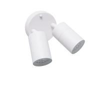 FORLIGHT Pixa Double Aplique de Uso Interior Doble Blanco para Bombilla GU10