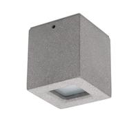 FORLIGHT Plafón de Techo IP44 Resistente al Agua, Lámpara GU10 8W, Diseño en Cemento, Iluminación Moderna para Baño y Cocina, Alta nergética