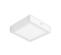 FORLIGHT Plafón LED de Techo Cuadrado 225mm, 15.5W, 4000K, 1508 Lúmenes, IP23, Iluminación Interior Eficiente y Moderna, Blanco