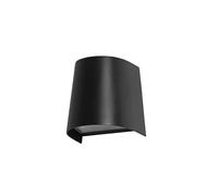 FORLIGHT Prisma - Aplique de Pared Exterior GU10, Luz Descendente para Jardín y Terraza, Resistente al Agua IP65, Negro, Iluminación Decorativa Moderna, Ideal para Exteriores