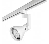 FORLIGHT Proyector de Carril E27 - Compatible con Carril Trifásico, Iluminación Comercial y Hogar, Diseño Moderno, Blanco