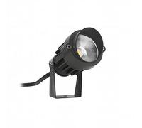 FORLIGHT Proyector LED Exterior IP65 5.4W 3000K, Luz Cálida, 298 Lúmenes, Diseño Minimalista, Negro, Ideal para Jardín y Terraza