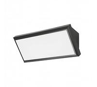 FORLIGHT Samper - Aplique Exterior LED para Terraza y Jardín. Lámpara de Pared Exterior Impermeable IP65 con Luz LED Cálida 3000K 10.5W y 615lm. Aplique de Pared para Señalizar Caminos. Color Negro