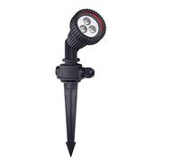 FORLIGHT Tidian Foco Proyector Exterior para Jardín con IP65. Proyector con Pincho para Césped. Para Bombilla GU10. Color Negro