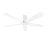 FORLIGHT Ventilador de Techo Silencioso para Interiores, IP20, Diseño Moderno, 3 Aspas, Control Remoto, Eficiencia Energética, Blanco Brillante