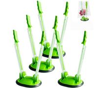 Forlush 4 piezas ajustable Baggy Rack, clips de soporte para bolsas de sándwich, bolsa de congelación soporte, para bolsas de residuos de alimentos, bolsas de mano(Verde)