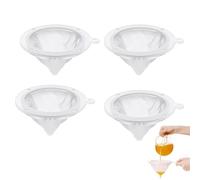 Forlush 4 Piezas Tamiz de Malla de Filtro de Jugo, Tamiz Del Filtro de Alimentos, Filtro de Nylon De Malla, Para Filtrar Leche de Soja, Café Y Zumo, Etc