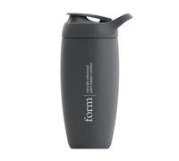 Form Botella mezcladora de proteínas de acero inoxidable aislada, 550 ml, a prueba de fugas, de acero inoxidable con agitador a presión, mantiene las bebidas frías durante 12 horas (gris grafito)