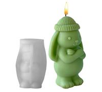 Form - Kaninchenform, 3D Silikon Zement Form, Handgemachte Seifenform | Kaninchenforms Für Kerzenwachs Party Planer Kunstlehrer Feiertagsbegeisterte Kreative Bastler Werkstätten Thementage