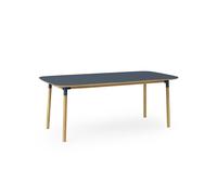 Form Mesa de Comedor 95 x 200 cm Azul/roble