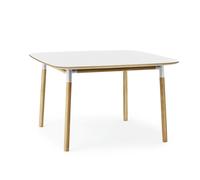 Form Mesa de Comedor Blanco/Roble 120 x 120 cm