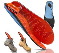 FORM Premium Insoles Reinforced with Enduraheel-Custom-Fitting Shoe Inserts, Orange, (8.5-9 Women's/7-7.5 Men's) M US
