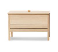 Form & Refine Banco con almacenamiento A Line 68 cm Roble aceitado blanco