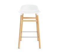 Form Taburete de Bar Al. 65 cm Blanco/ Roble
