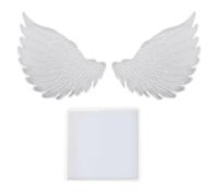 Forma de ala de ángel de silicona - Forma 3D flexible para creaciones de bricolaje, accesorios artísticos | Perfecto para marcos conmemorativos, posavasos, candelabros, decoraciones hechas a mano y