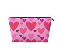 Forma de Amor Rosa, Bolsa de artículos de tocador Bolsa de Maquillaje Bolsa de cosméticos Bolsa de artículos de tocador de Viaje portátil