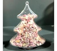 Forma de árbol de Navidad Forma Natural Rolling Agata de cristal Powder Crystal Podery Statue Decoración para el hogar Regalo-Cristal de polvo_PC 1