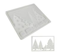Forma de árbol de Navidad, moldes de hormigón decorativos de escritorio, moldes de silicona para el cemento y yeso, arte para maestros, decorador del hogar, estudiante creativo, planificador de