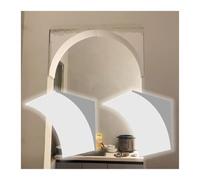 Forma de arco de puerta semicircular para paneles de yeso, kit de molduras de arco de espuma, 2 piezas, varios tamaños, puerta interior de medio círculo (43,5 x 43,5 x 43,5 cm)