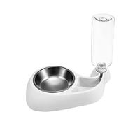 Forma de ballena para comedero y dispensador de agua, alimentador automático de alimentos para mascotas y botella de agua para perros