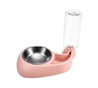 Forma de ballena para comedero y dispensador de agua, alimentador automático de alimentos para mascotas y botella de agua para perros