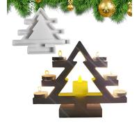 Forma de candelabro - Molde de silicona en forma de árbol hecho a mano para candelabros - Moldes de silicona para decoración navideña - Juegos de manualidades DIY para Adviento, cumpleaños, fiesta de