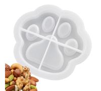 Forma de cenicero con forma de pata de gato, forma de resina epoxi, forma de pata de gato, cenicero/posavasos de resina epoxi, molde de silicona fundida con resina epoxi, cenicero/posavasos, molde de