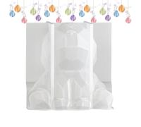 Forma de conejito de Pascua | 3D lindas facetas geométricas accesorios de silicona para Acción de Gracias - Forma de conejo de Pascua, para decoración del hogar, de vacaciones, Acción de