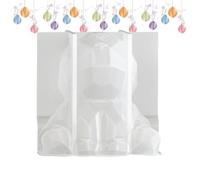 Forma de conejo de Pascua - Lindo molde de silicona 3D con facetas geométricas para decoración de, molde en forma de conejo - Para decoración del hogar, de Acción de Gracias, oficinas