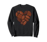 Forma De Corazón Chocolate Semillas De Cacao Sudadera