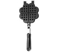 Forma de corazón Cocina del hogar Gas NOn Stick Waffle Maker Pan Molde Prensa Placa Herramienta para hornear