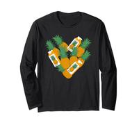 Forma De Corazón Piñas Piña Manga Larga