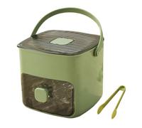 Forma de cubo de hielo con diseño de hielo de diseño de tapa para el congelador, compartimento de enfriamiento de doble capa para almacenamiento de hielo | Ice Box for Drinks PREPARACIÓN PARE y vida c