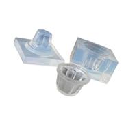 Forma de cuenco para manualidades en miniatura para alimentos y fabricación de textura de silicona, adecuado para varios materiales, accesorios para hornear moldes