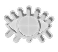 Forma de espejo para maquillaje de ojos grandes, resina epoxi fundida, decoración de pared decorativa, silicona, con 5 espejos