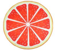 Forma de fruta redonda al aire de verano de la playa de la playa de la playa de yoga alfombra alfombra decoración de la pared de la pared naranja 58.3in gran tamaño 2 personas (Pomelo)