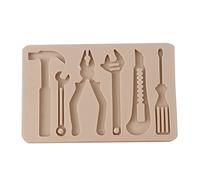 Forma de herramienta de hardware Caramelo Azúcar Artesanía Pasta de Molde Herramientas de decoración de pasteles Arte familiar Molde de jabón de silicona Cocina Moldes de fondant de silicona