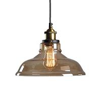 Forma de la cubierta de la olla Luz colgante de vidrio de metal Lámpara colgante de vidrio Sombra E27 Tornillo Araña de una sola cabeza Sala de estar Restaurante Dormitorio Accesorios de iluminación d