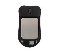 Forma de Ratón Báscula Digital 500g 0,01 G de Bolsillo | Negro, sin Batería Incluida, para Monedas y Café, Diseño Creativo, Portátil, Uso Preciso