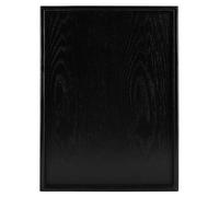 Forma de rectángulo multifunción Estilo moderno Té de madera maciza Bandeja de té de madera rectangular negra Bandeja de café Bocadillos Comidas Bandeja de servir Bandejas de restaurante(2#)