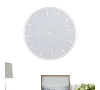 Forma de reloj 3D - Forma de resina epoxi, herramienta universal de bricolaje de silicona | Incluye la compatibilidad de movimientos digitales para relojes con números romanos, yeso y