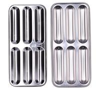 Forma de salchicha de acero inoxidable |Máquina para hacer salchichas DIY de grado alimenticio para cocina casera/restaurante/hotel |6 - Molde para hornear antiadherente con